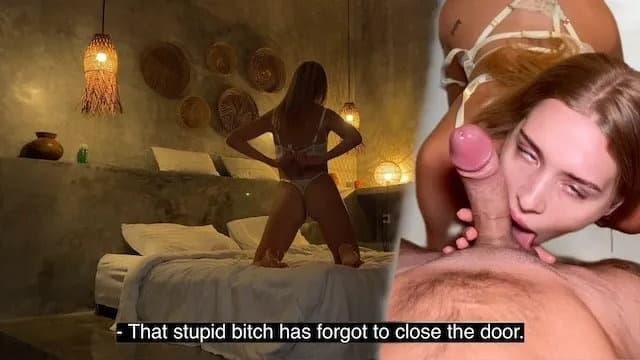 Peeping on My Hot Stepsis Cheating on Her Boyfriend